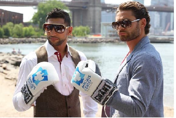 Amir Khan y Chris Algieri ya están en nueva York para su combate