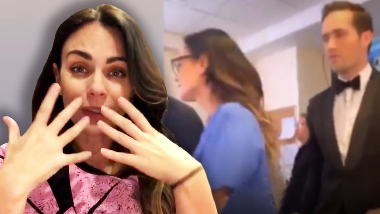 Laura Carmine muestra el momento del primer ataque de ansiedad que sufre durante una grabación