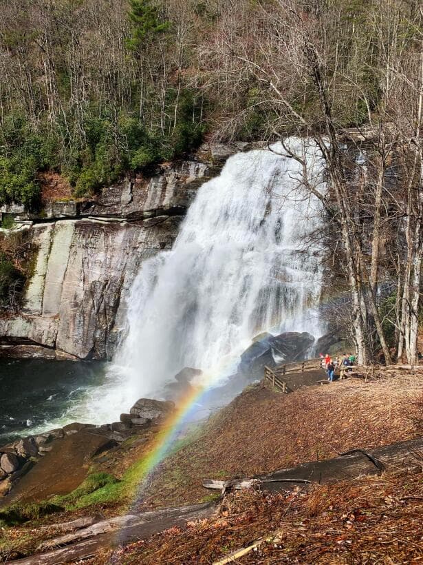 Como su nombre lo sugiere, es muy probable que veas un arco iris en la niebla en muchos días soleados, especialmente cuando el nivel del agua está alto.