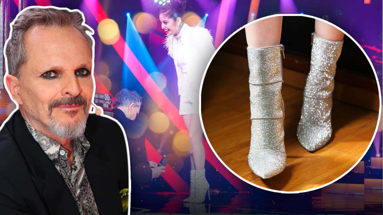 Karol Sevilla logra tener a Miguel Bosé a sus pies (por unas centelleantes botas)