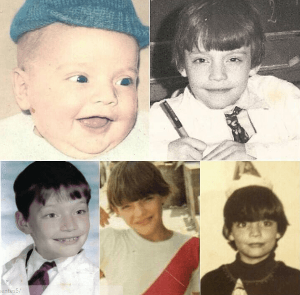 Julián Gil y su familia compartían fotos del actor cuando niño, destacando el fuerte parecido con el bebé Matías.