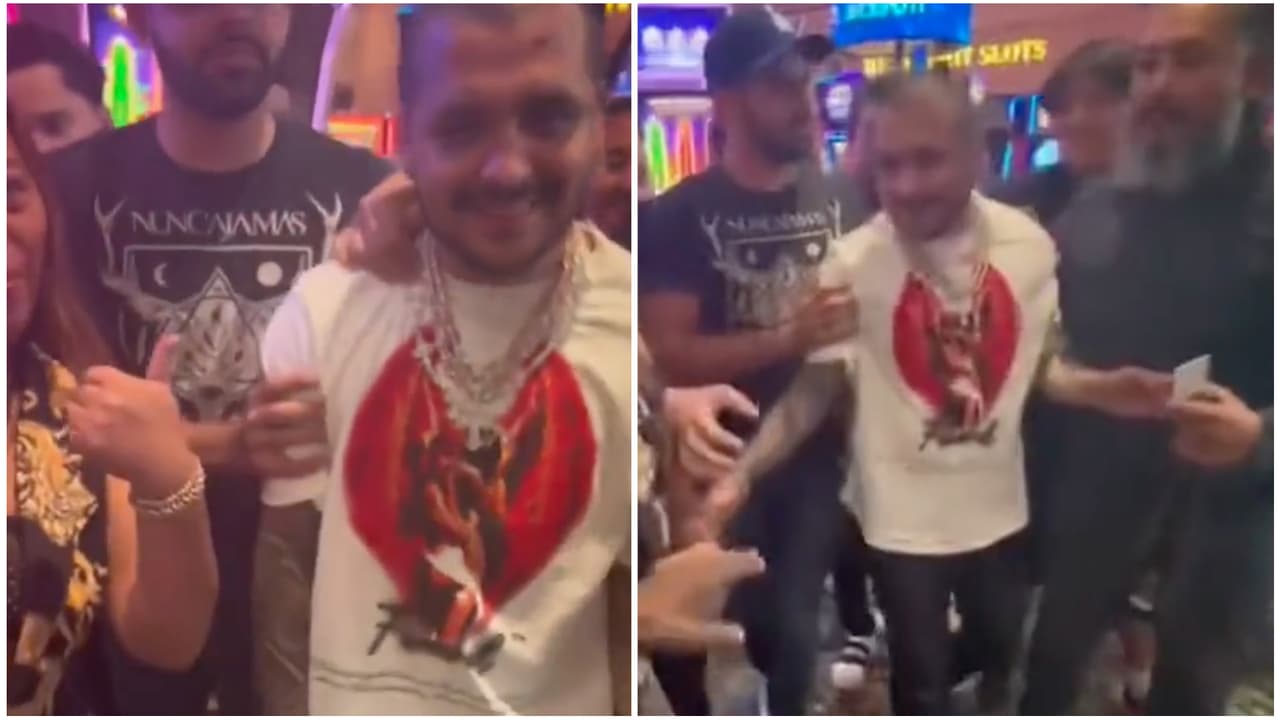 Cachan a Nodal supuestamente pasado de copas en Las Vegas y recibiendo ayuda para caminar, ¿estaba ebrio?