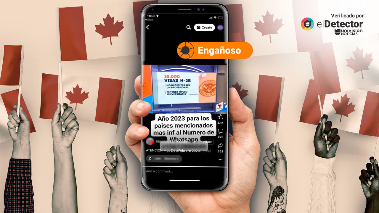 Publicación mezcla engañosamente video sobre visas temporales de 2022 en EEUU con supuesta búsqueda de trabajadores latinos por Canadá