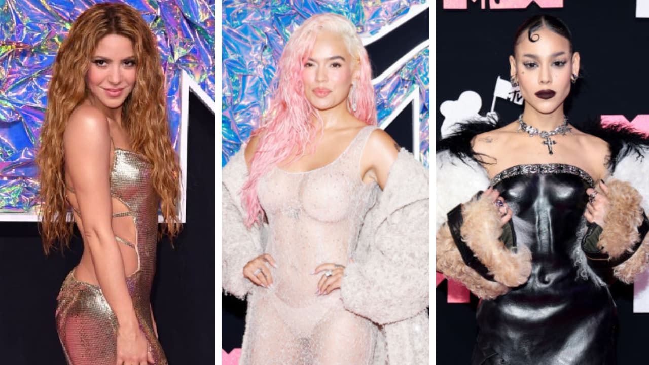 MTV VMAs 2023: así desfilaron Shakira, Karol G y más famosos por la alfombra rosa