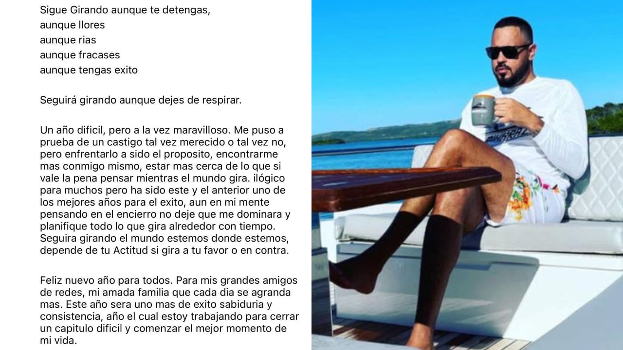 Este fue el mensaje de Raphy Pina para despedir el 2022 desde prisión.
