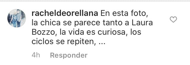 Una seguidora aprovechó para asegurar que Amiel tiene un gran parecido con Bozzo: "En esta foto, la chica 
<b>se parece tanto a Laura Bozzo</b>. La vida es curiosa, los ciclos se repiten", escribió con relación a la esposa de Zuárez. 
<br>