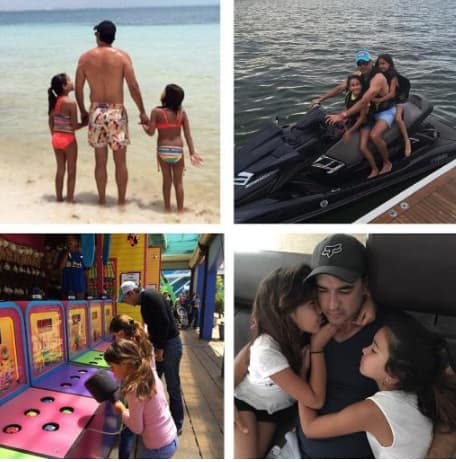 Desde hace más de 15 años, Karla también festeja a su amado esposo Emerson Peraza; él ha demostrado ser un padre ejemplar y protector para sus hijas.