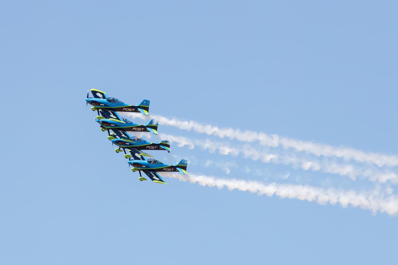 El evento de este año incluye exhibiciones aéreas llenas de acción de dos horas y media, vuelo de la Asociación de Pilotos y Propietarios de Aeronaves, Academia de Aviación y una experiencia VIP para una vista de primera fila de la exhibición aérea.