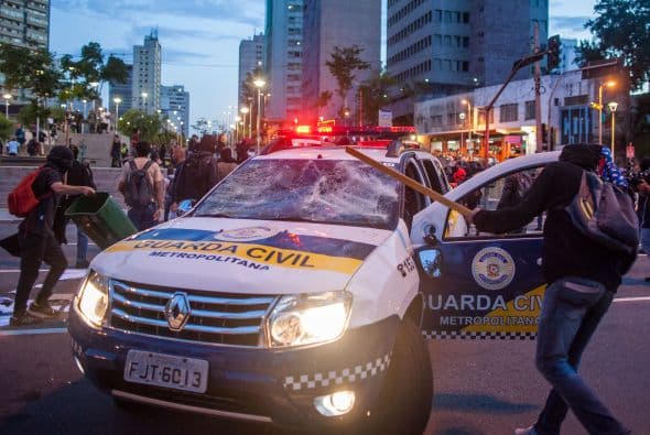 En Natal, en el estado Rio Grande, 15 personas fueron arrestadas.