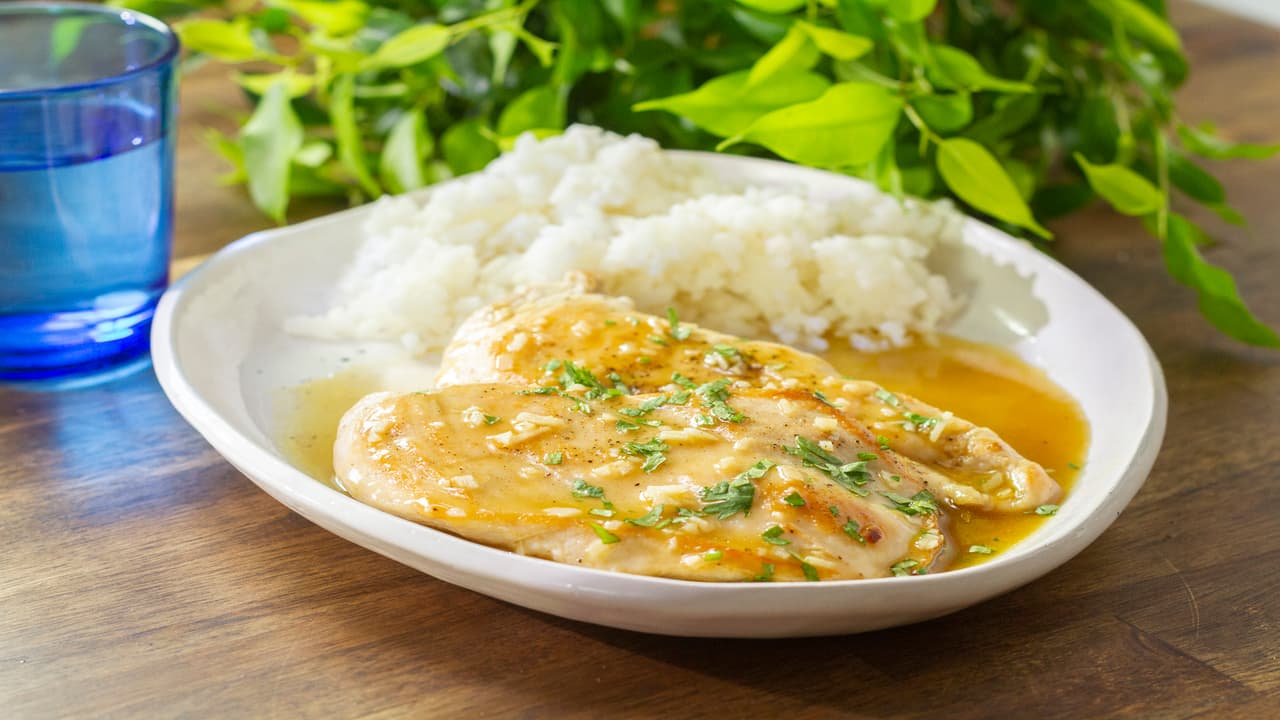 Pollo en salsa de maple y mostaza