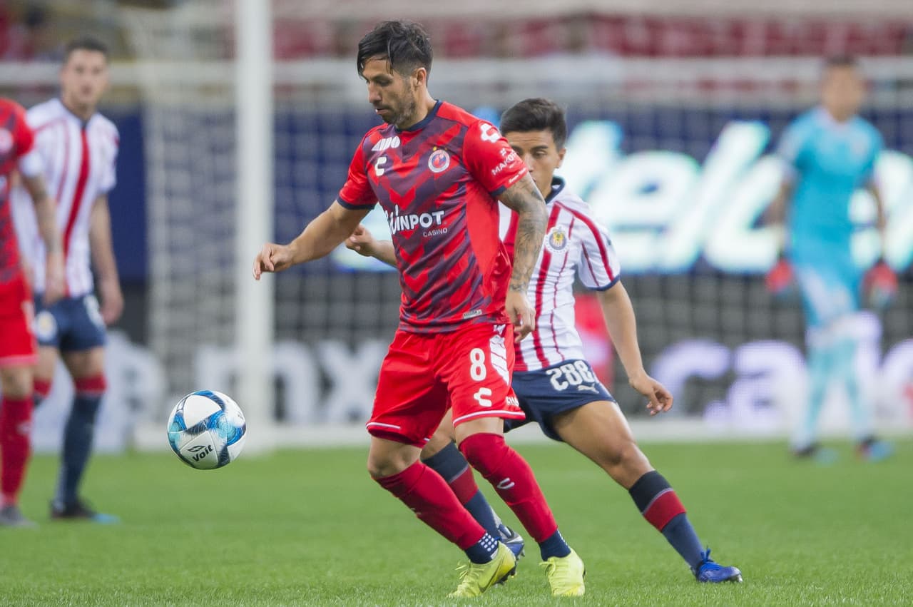 Foto del partido Guadalajara vs Veracruz correspondiente a la jornada 5 del torneo Clausura 2019 celebrado en el estadio Akron. EN LA FOTO: