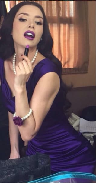 ¿Te gusta como luce con el color morado?