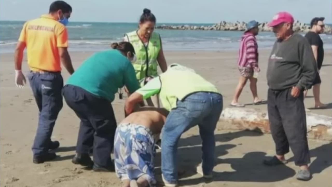 <b>Tres hermanos mueren ahogados por no respetar las recomendaciones de no entrar al mar</b>
<br>
<br>Un paseo familiar terminó en tragedia cuando tres hermanos murieron ahogados en una playa de México, por no respetar las recomendaciones de no entrar al mar. Los niños fueron arrastrados por la corriente y presuntamente se golpearon mortalmente con las piedras.