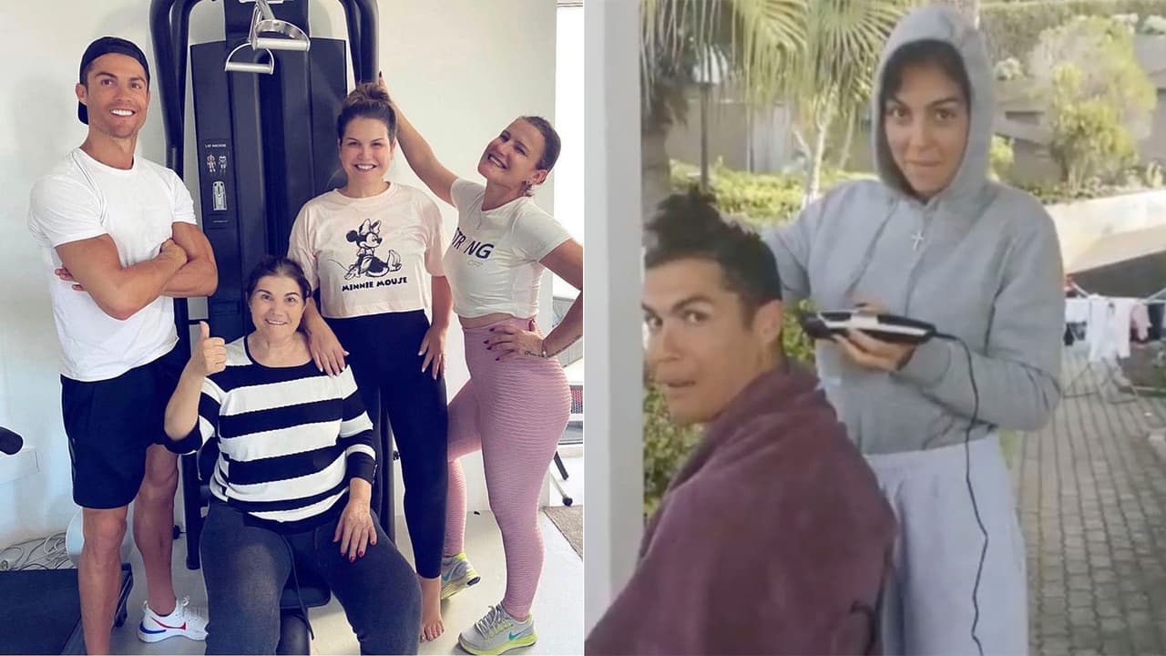 Al igual que
<b>Cristiano Ronaldo</b>, que pasó un susto con su mamá que sufrió un ataque en el corazón, pero están todos en casa y protegidos. Él también se dejó peluquear en casa, pero por su esposa Georgina.