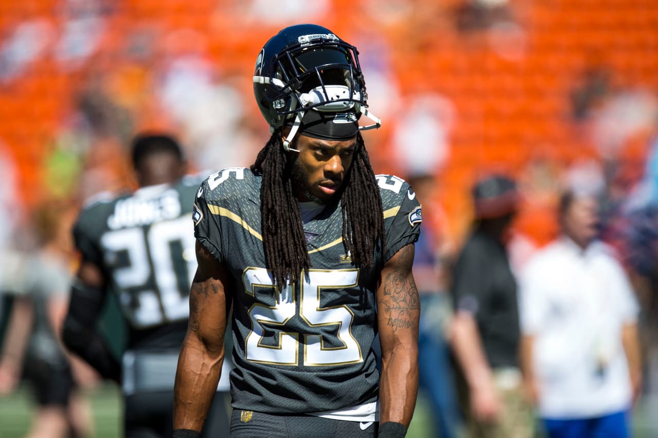 Nada más popular que los rastas del esquinero estelar de los Seattle Seahawks de la NFL,
<b> Richard Sherman.</b>