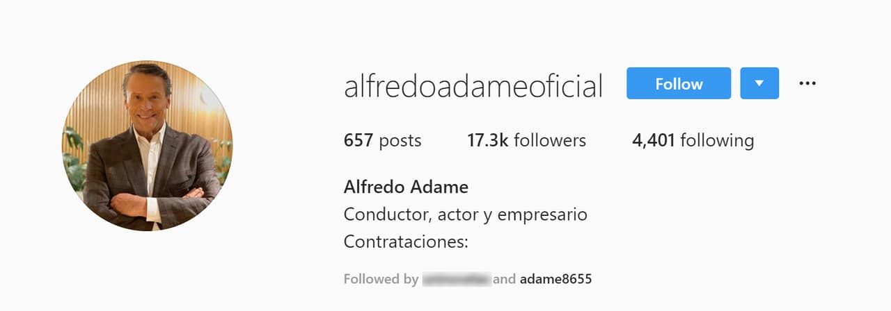 Ninguna de las dos cuentas están verificadas y ambas se siguen mutuamente.