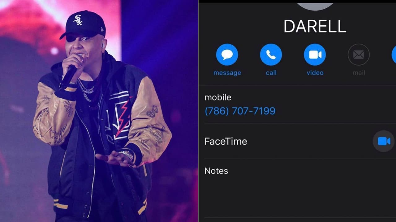 <b>Darell</b> fue otro de los artistas cuyo contacto quedó expuesto.