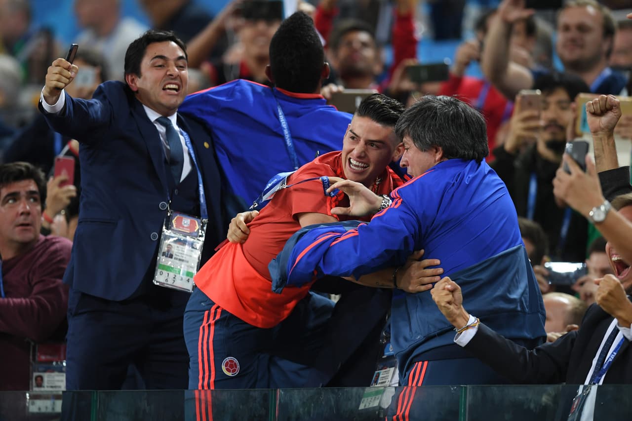 El gol de Yerry Mina a último minuto del tiempo renglamentario lo celebró a rabiar.