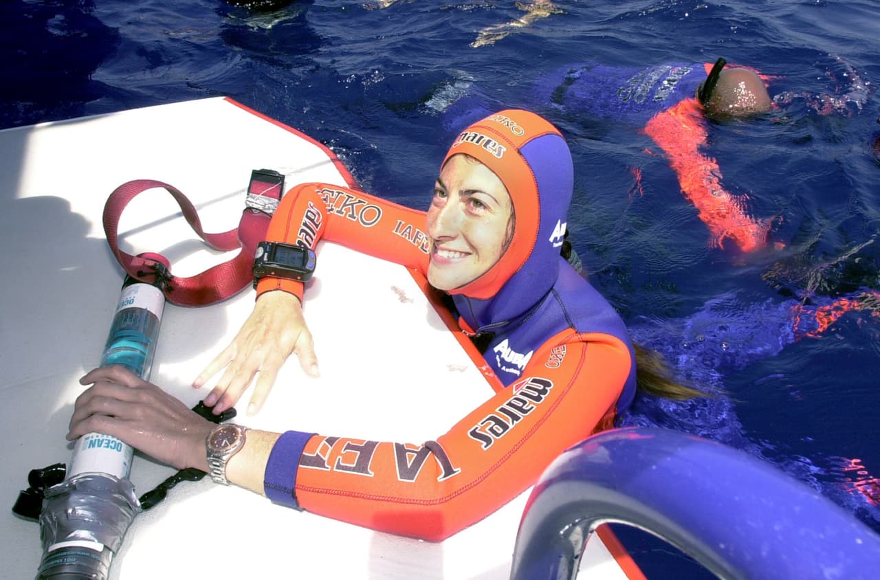Audrey Mestre falleció en 2002 al intentar romper un récord de buceo libre.
