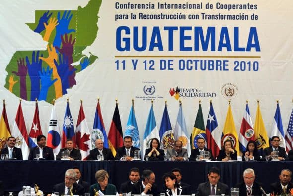 La reunión de los representantes de las naciones tiene la finalidad de apoyar a Guatemala en su reconstrucción tras ser azotada este año por varios desastres naturales.