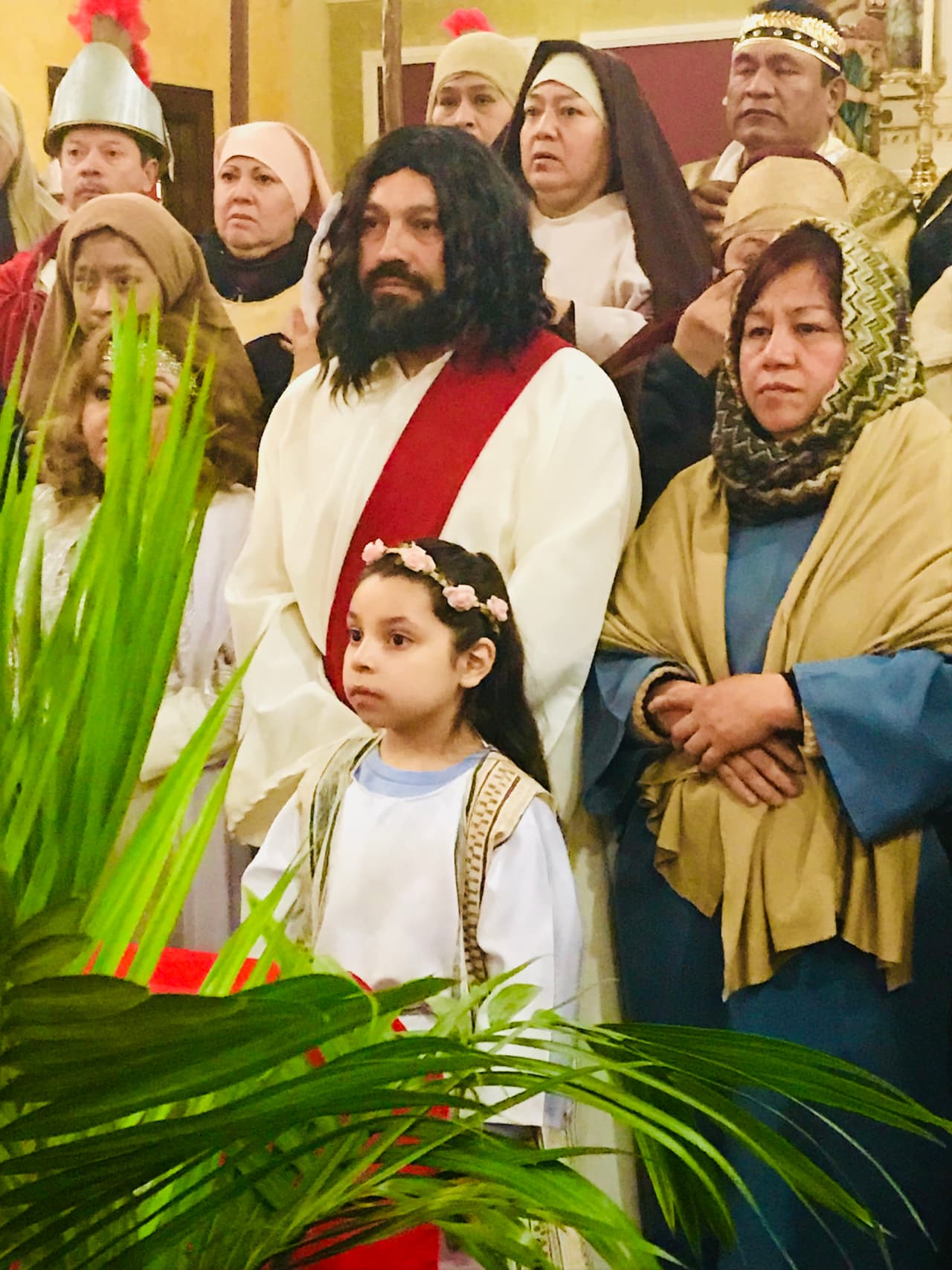 Este año, un inmigrante de la Ciudad de México dio vida a las ultimas horas de Jesús de Nazareth.