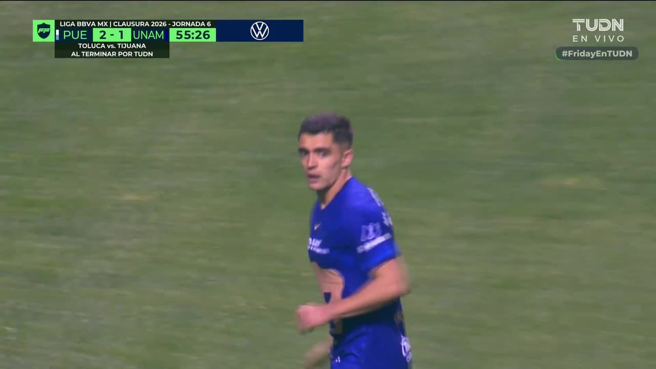 ¡Madre mía si le salía esa! Rodrigo López se anima desde fuera del área