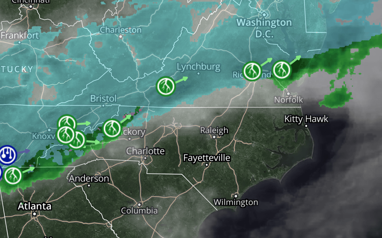 Nieve y aire muy frío en condados de Carolina del Norte: estas serán las zonas más afectadas esta semana