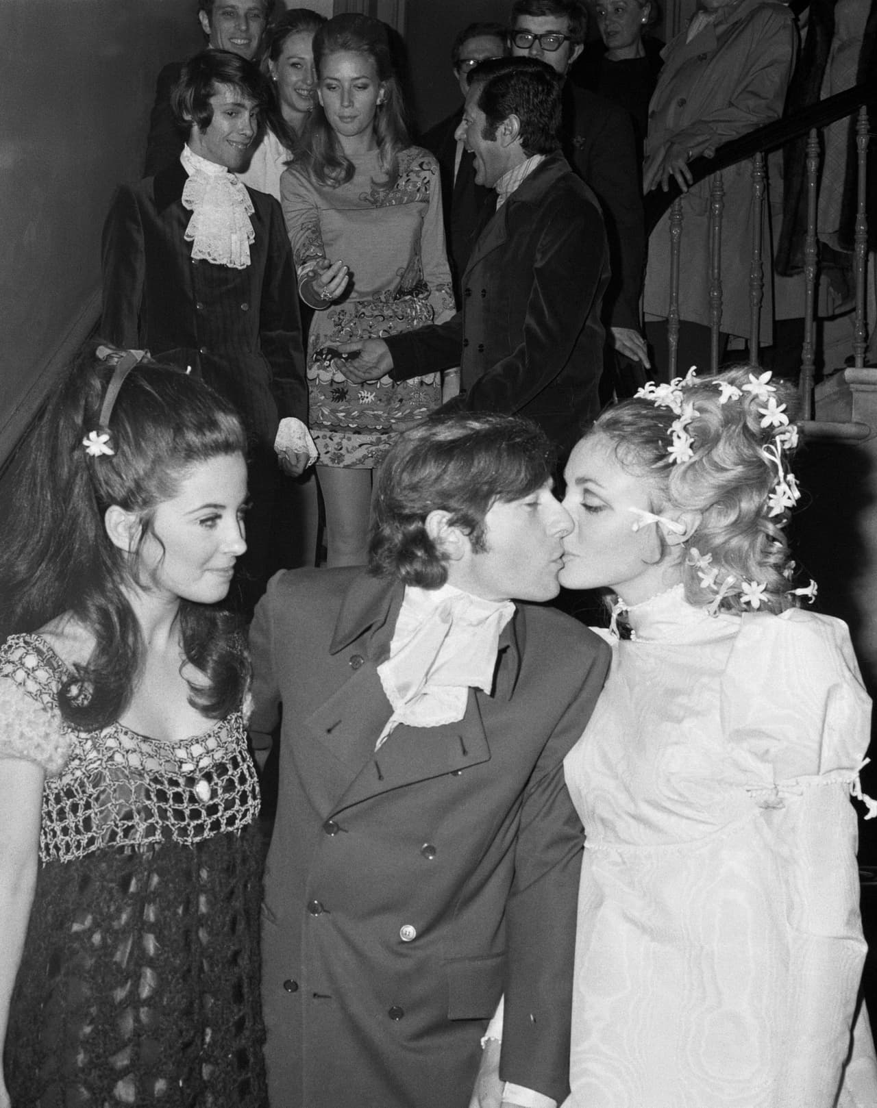 Roman Polanski se encontraba en Europa trabajando en una película el día del asesinato de su esposa Sharon. En al fotografía, la pareja el día de su boda en Londres, en 1968.