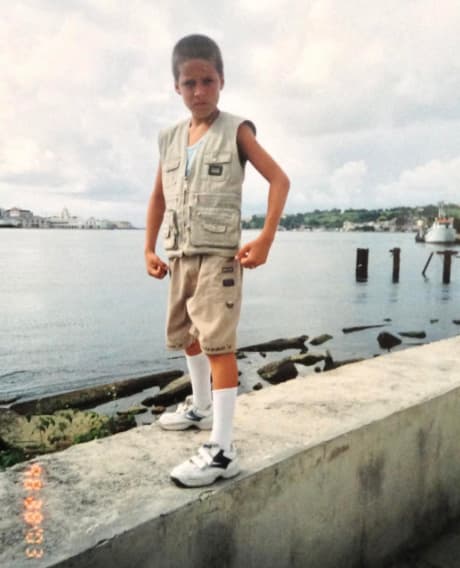 ¿Qué tal? Desde chiquito ya pintaba para ser un modelo y lo hacía muy bien.