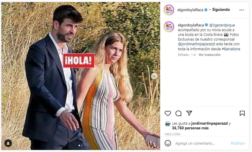 La incógnita de si el ex de Shakira será padre nuevamente se acrecentó gracias a una fotografía que publicó ¡Hola!, en la que el
<b><a href="https://www.univision.com/famosos/novia-de-pique-vestido-boda">vestido de Clara Chía</a></b> marcó su vientre.
<br>