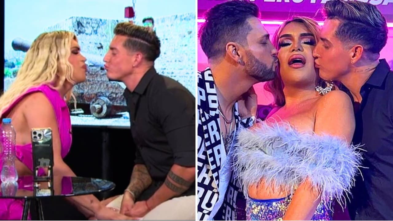 Wendy Guevara besa a Agustín Fernández en vivo y revela que también han hecho "beso de 3" con Nicola