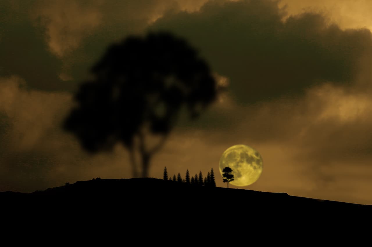 Poco antes de la fase de eclipse total, en Konya, Turquía.