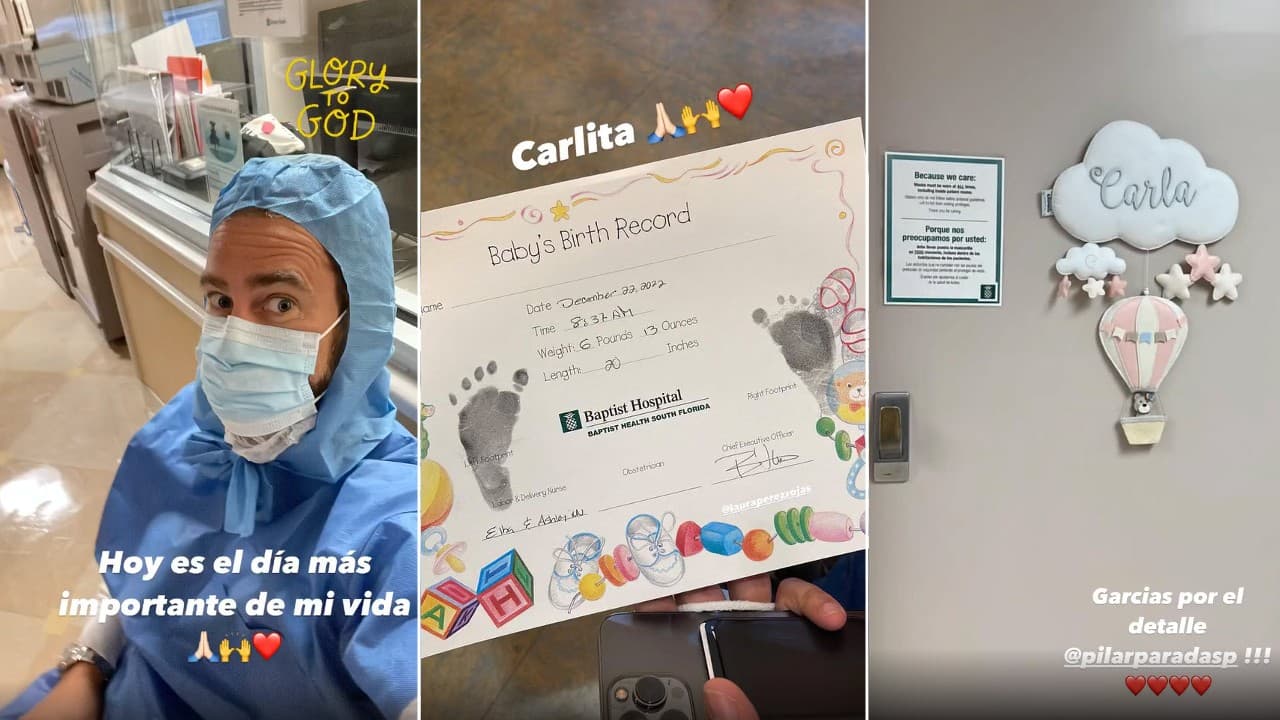 Carlos de la Mota se convirtió en papá.