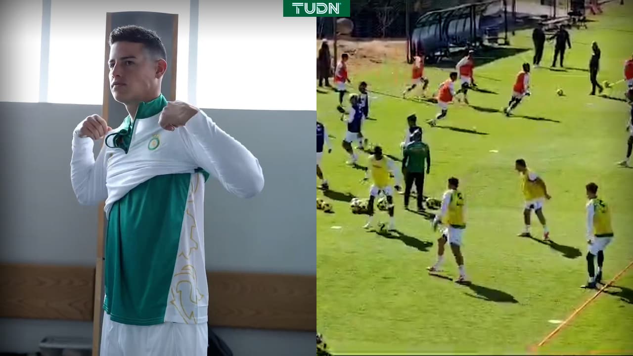 ¡Toque excelso! James vive primer entrenamiento y ya muestra su magia
