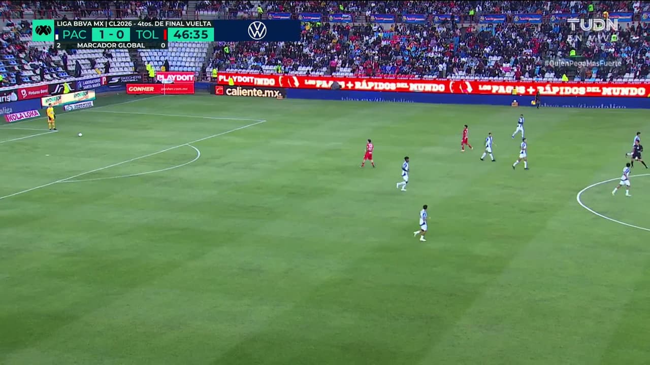 ¡GOL!  anota para Pachuca. Kenedy