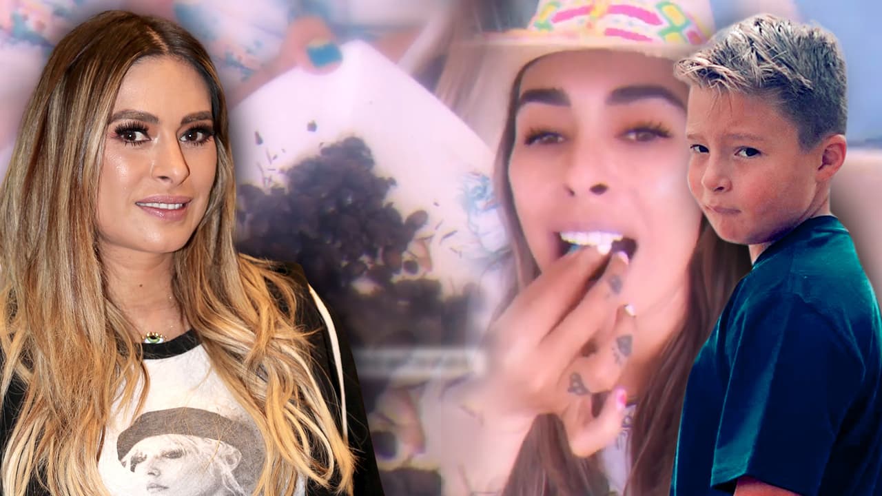 Galilea Montijo y su hijo Mateo se dan tremendo banquete de hormigas voladoras "inmensas"
