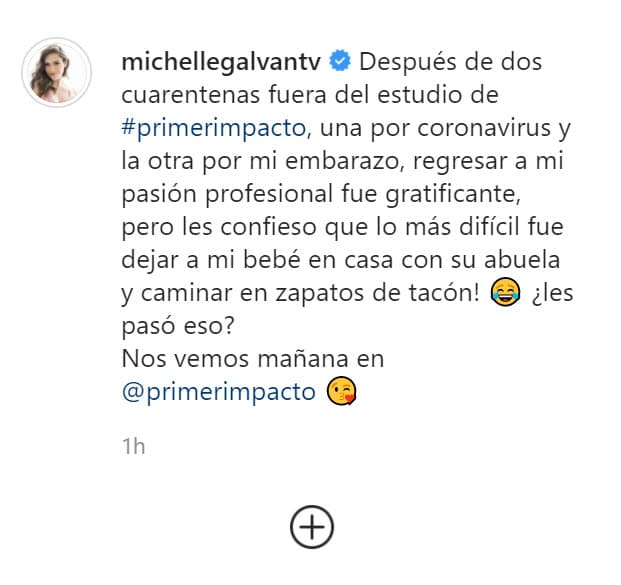 "¡Y
<b> caminar en zapatos de tacón</b>! ¿les pasó eso?", cuestionó a sus mamás seguidoras. 
<br>