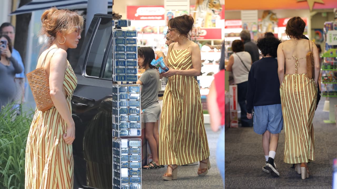 JLo lució un look muy ad'hoc para la primavera de California.