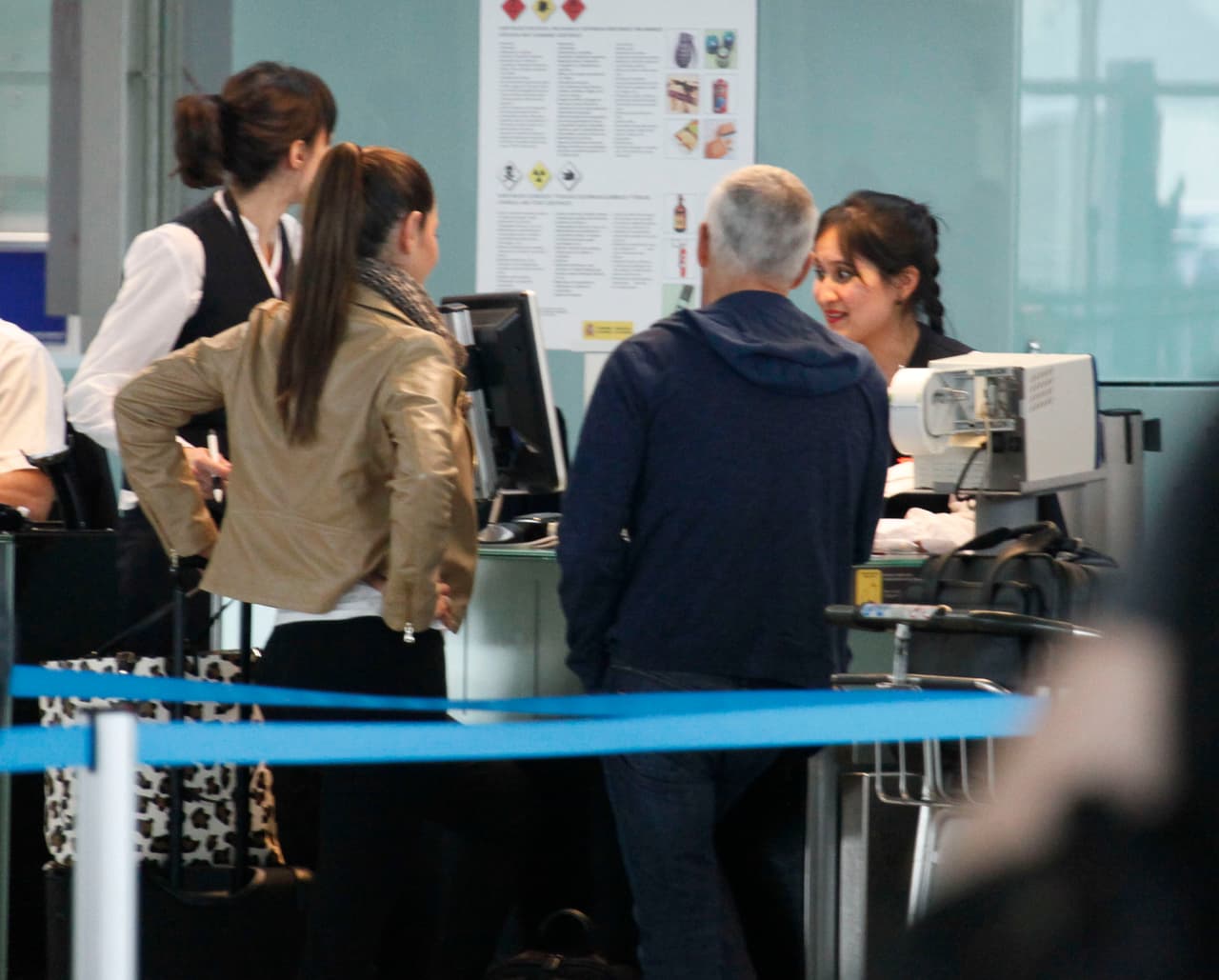 Aquí los vemos regresando de una escapadita romántica a Barcelona.