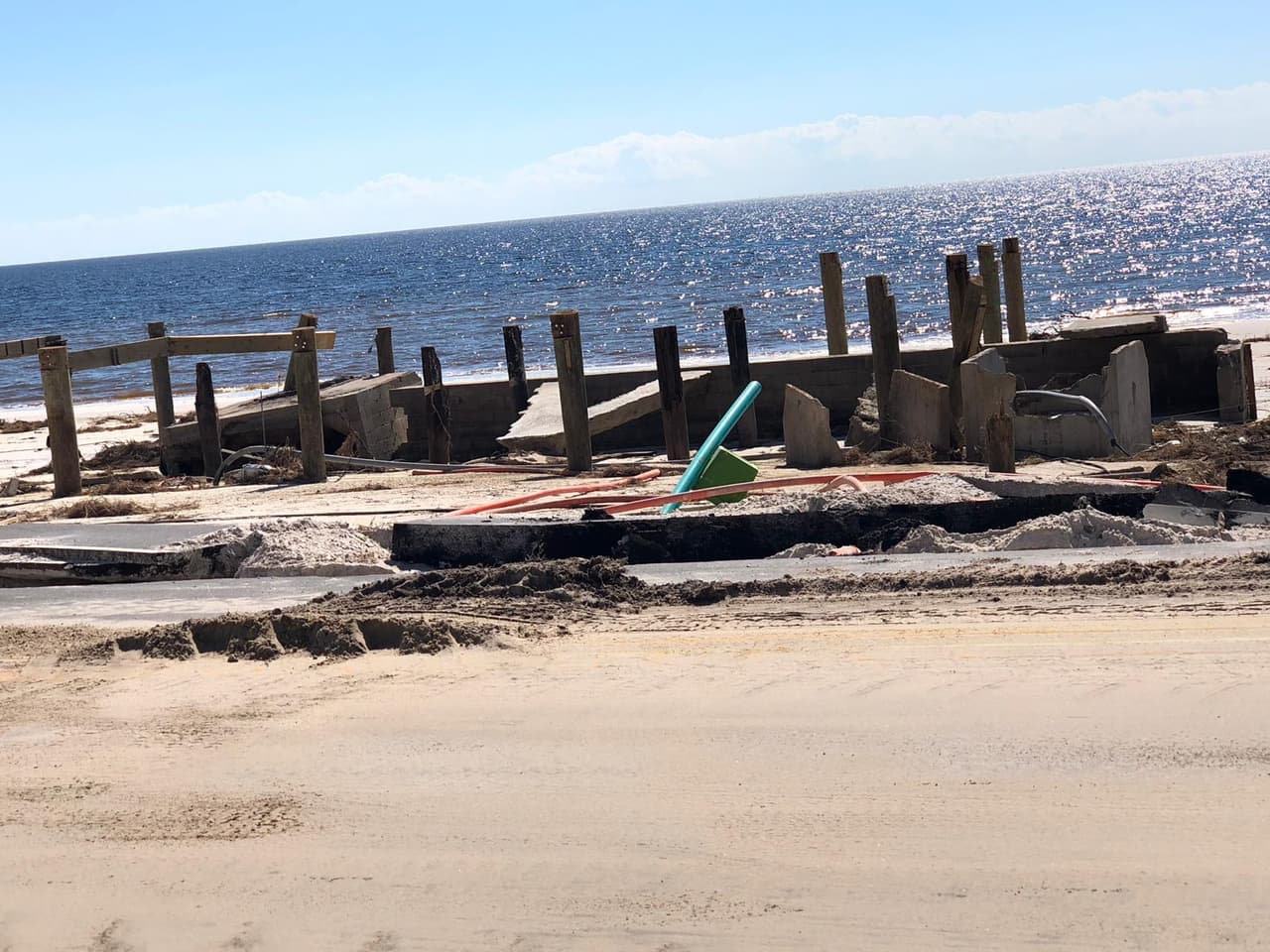 Esto es lo que quedó de la casa.