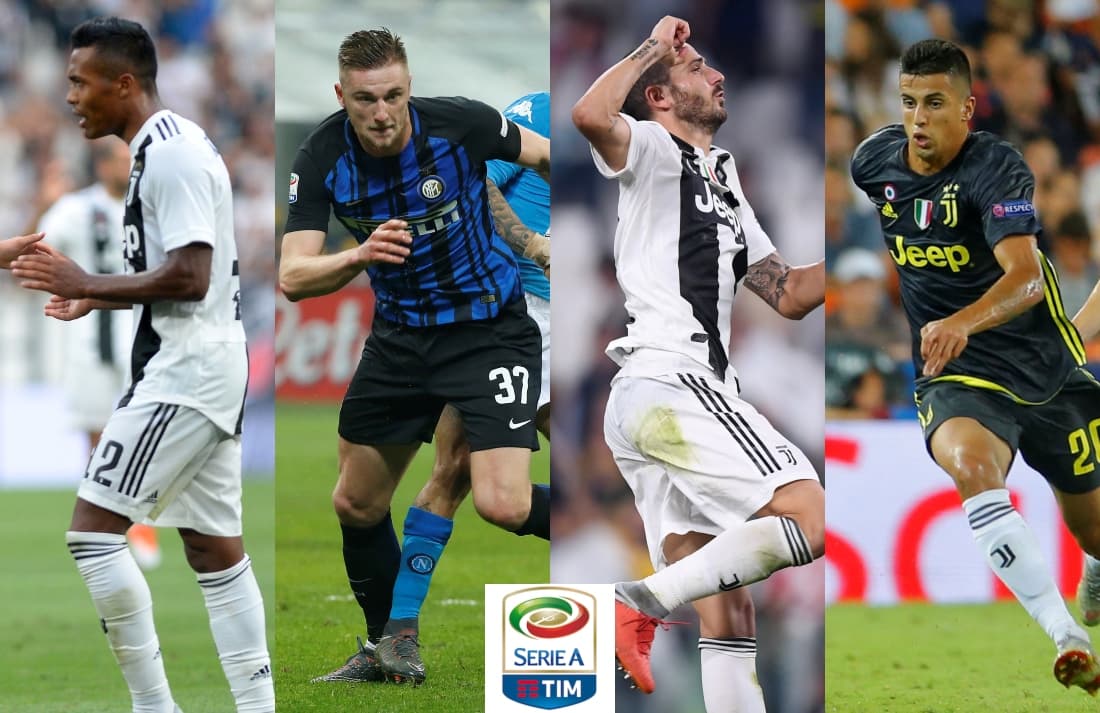 <b>Defensa: </b>Alex Sandro (Juventus), Milan Skriniar (Inter de Milán), Leonardo Bonucci (Juventus), Joao Cancelo (Juventus).