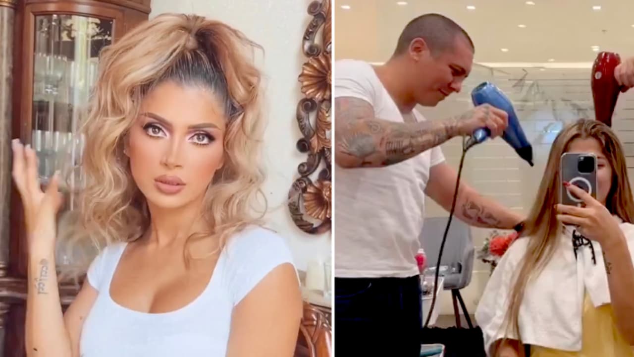 “Yo soy caro”: Edwin Luna peina a Kimberly Flores en un salón de belleza de Guatemala