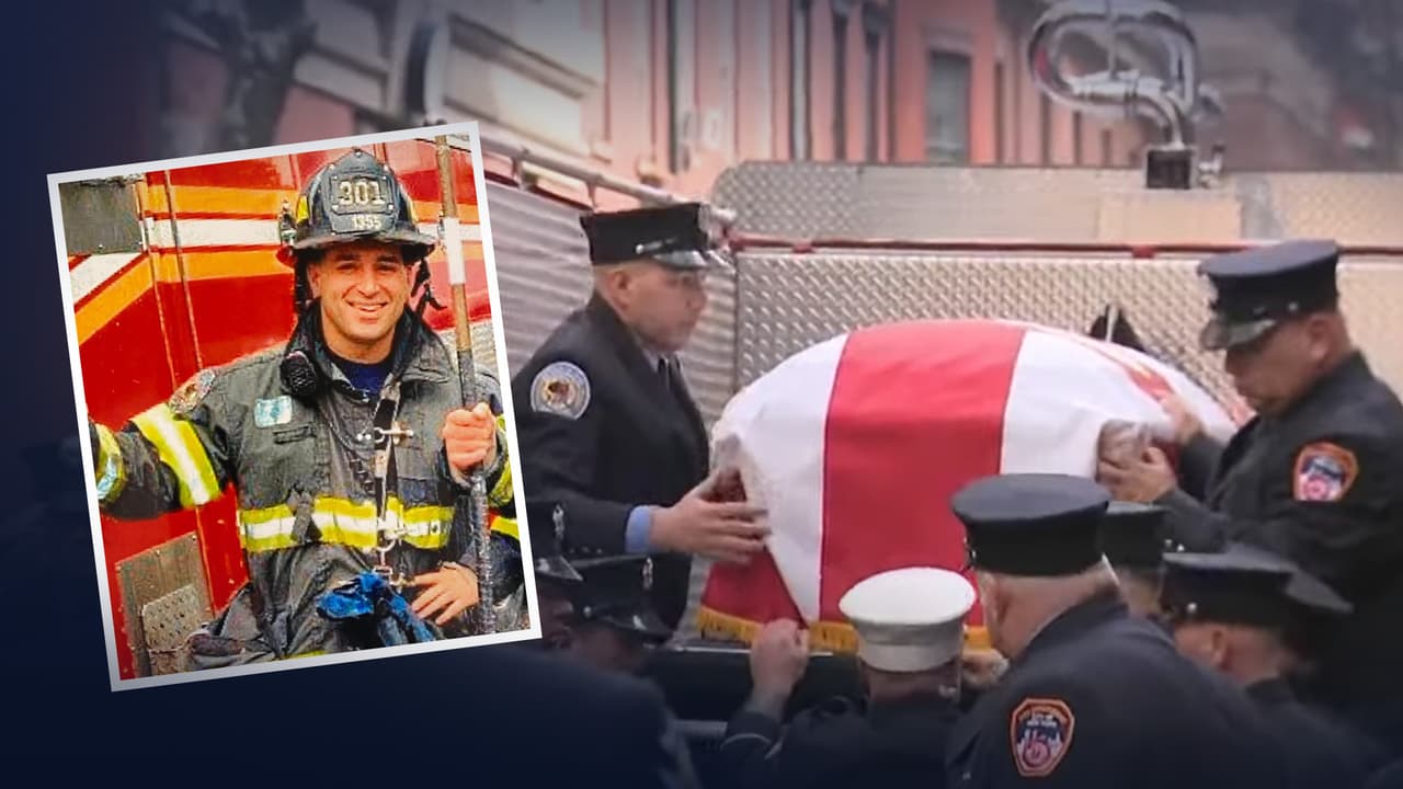 “Hizo todo lo posible por salvar la vida de la gente”: bombero hispano tiene emotivo funeral en NY