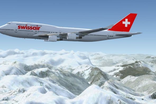 49- 415 personas han muerto en 15 incidentes de Swissair. Foto: SwissAir.