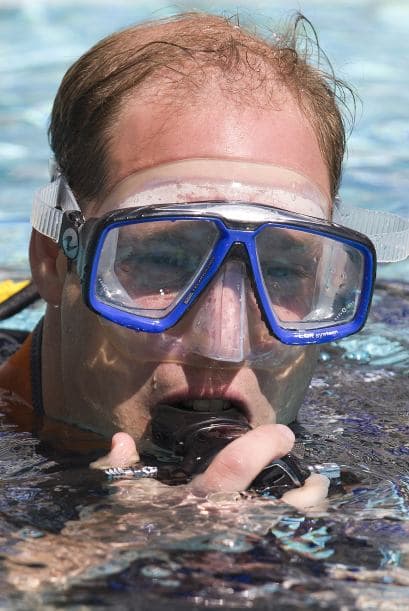 William se dio un alegre chapuzón