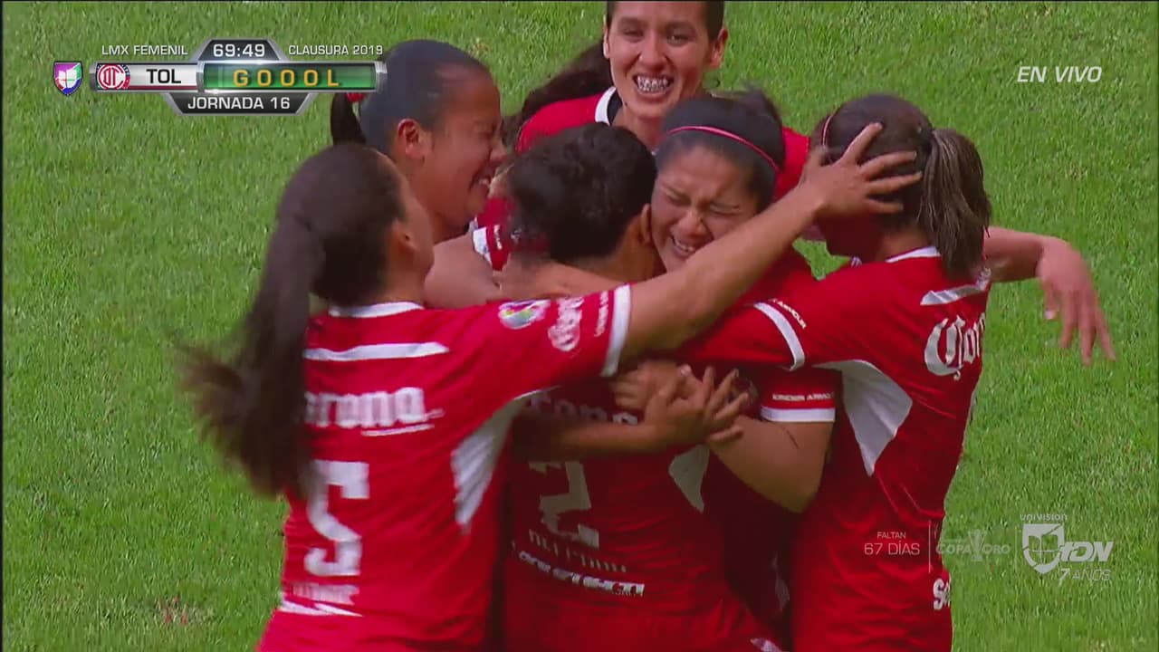 ¡Goool infernal! Al travesaño y adentro, Karen Becerril da la voltereta a Toluca