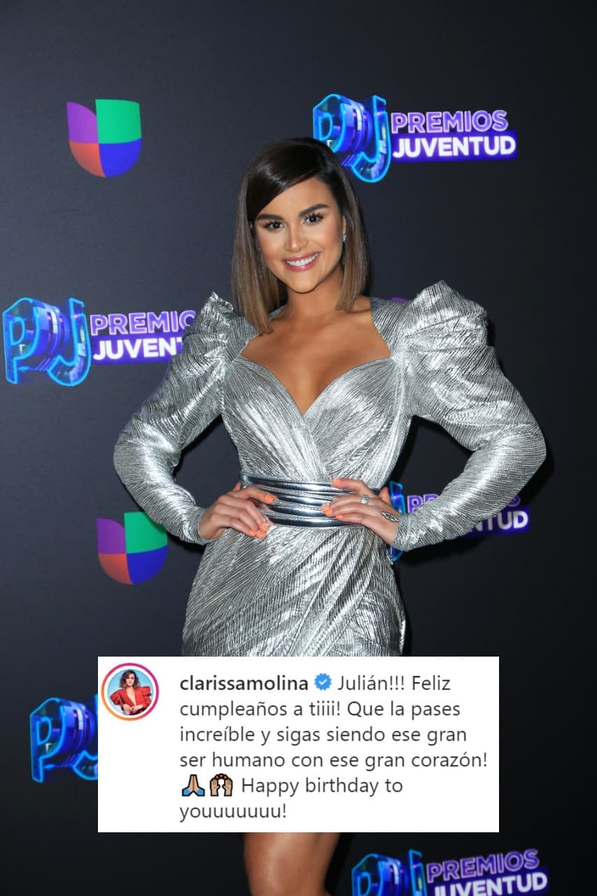 <b>Clarissa Molina</b> también se unió a la lista de famosos que lo felicitaron por su cumpleaños.