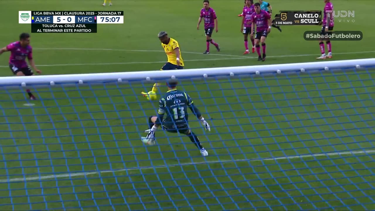 ¡Manita de las Águilas! Gol de Aguirre para afirmar el dominio azulcrema