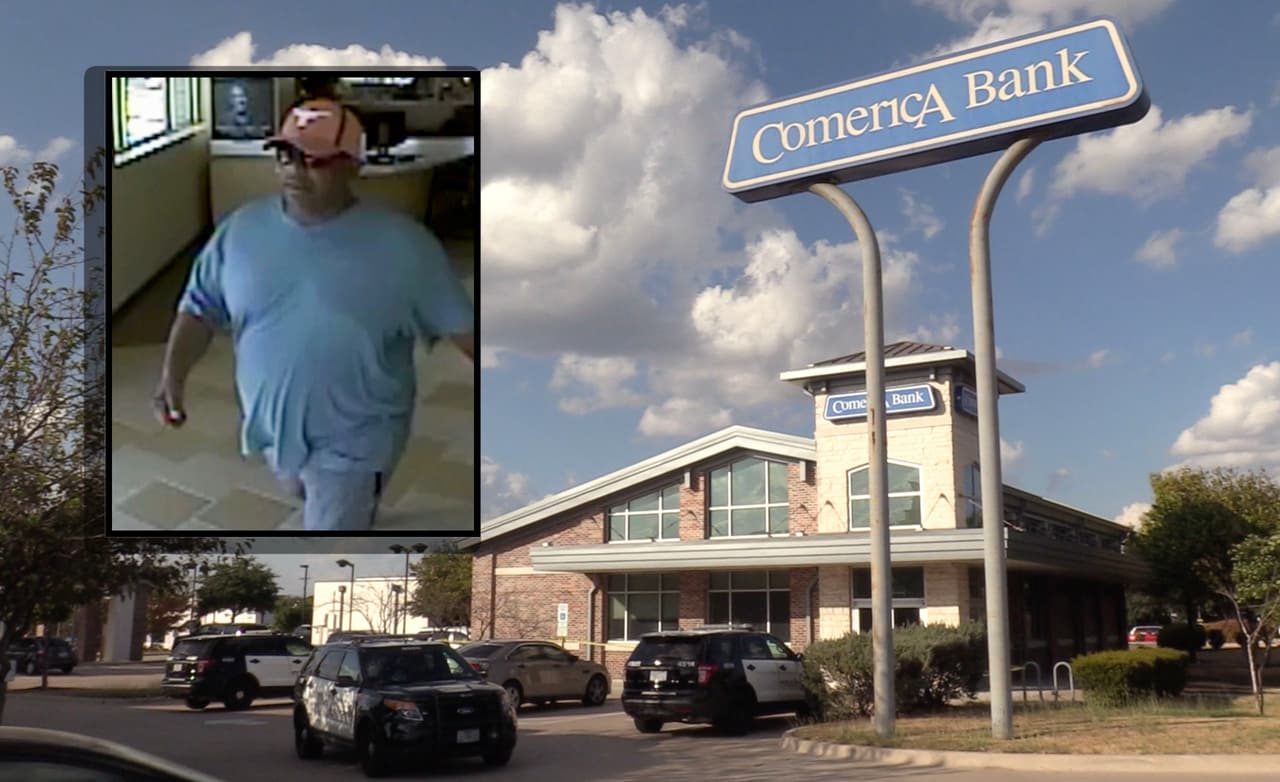 Autoridades trabajan con FBI para dar con sospechoso de robar banco al norte de Austin