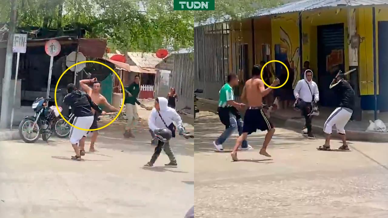 Reprobable pelea a machetazos entre fanáticos en Colombia